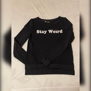 Only - Stay Weird Black Sweater